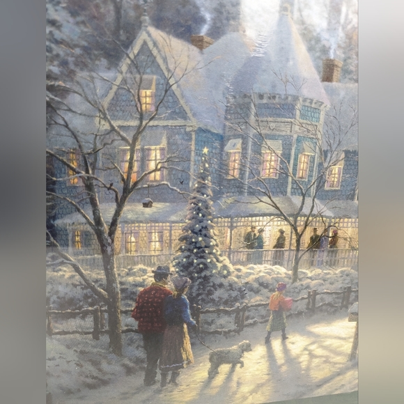 Springbok 2000 Piece Puzzle Thomas Kinkade A Holiday Gathering Christmas Gift - Picture 2 of 4